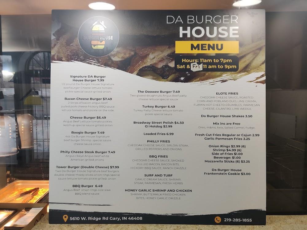 Da Burger House Menu image 1